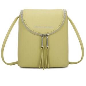 French Connection Noreen Slouchy Easy Crossbody Cell Phone Bag in Wasabi Green